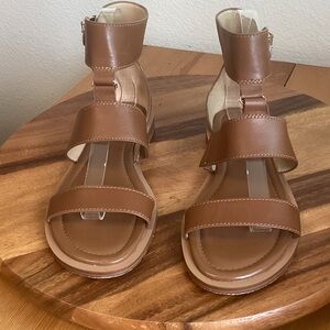 Michael Kors Brown Leather Women's Sandals 8